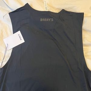 BARRY'S BLACK PERFORMANCE MUSCLE TANK LARGE